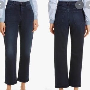 Veronica Beard Jeans Blake Classic Straight High Rise  26 - 28 x 29 Dark River